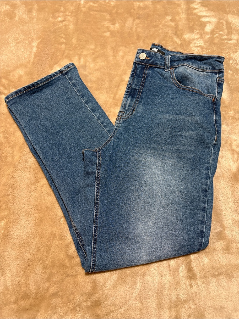 Frye Women’s Straight Jeans in Blue Wash- Goes Great with Boots!